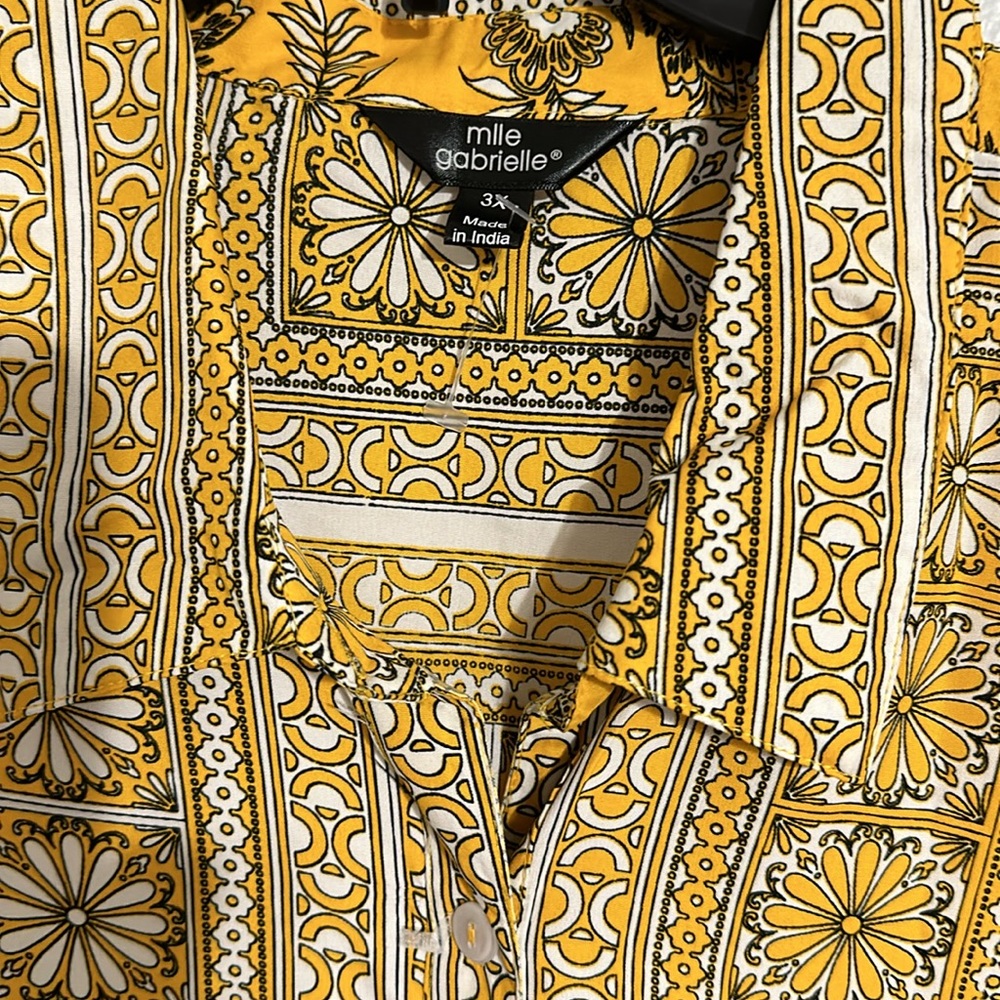 MLLE GABRIELLE
Womens Floral Button Up 3/4 Sleeve Dress - Picture 8 of 9